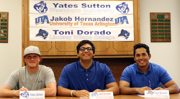 Three Saints Sign at Four Year Institutions