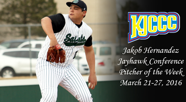 Hernandez Nabs Second Straight Jayhawk Pitcher of the Week Award
