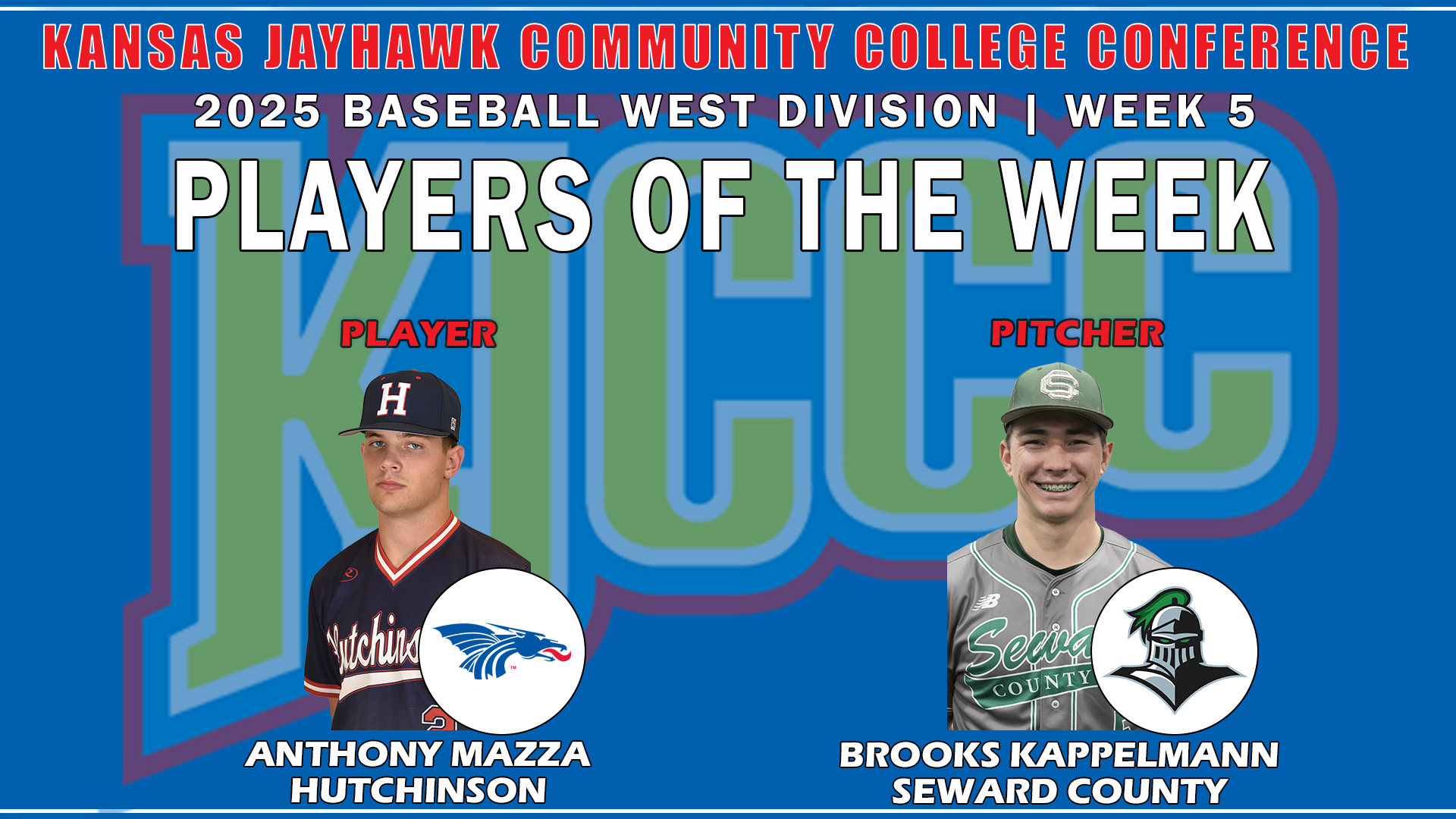 Kappelmann earns KJCCC West Pitcher of the Week -- Week Five