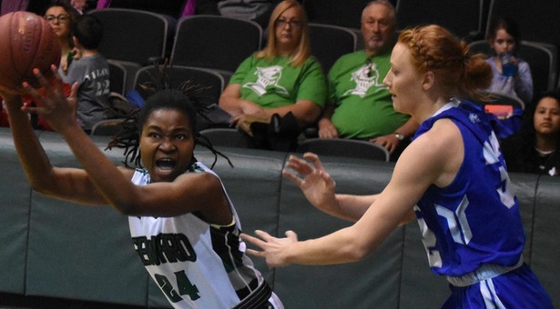 No. 6 Lady Saints overcome big deficit against Barton for 20th straight win