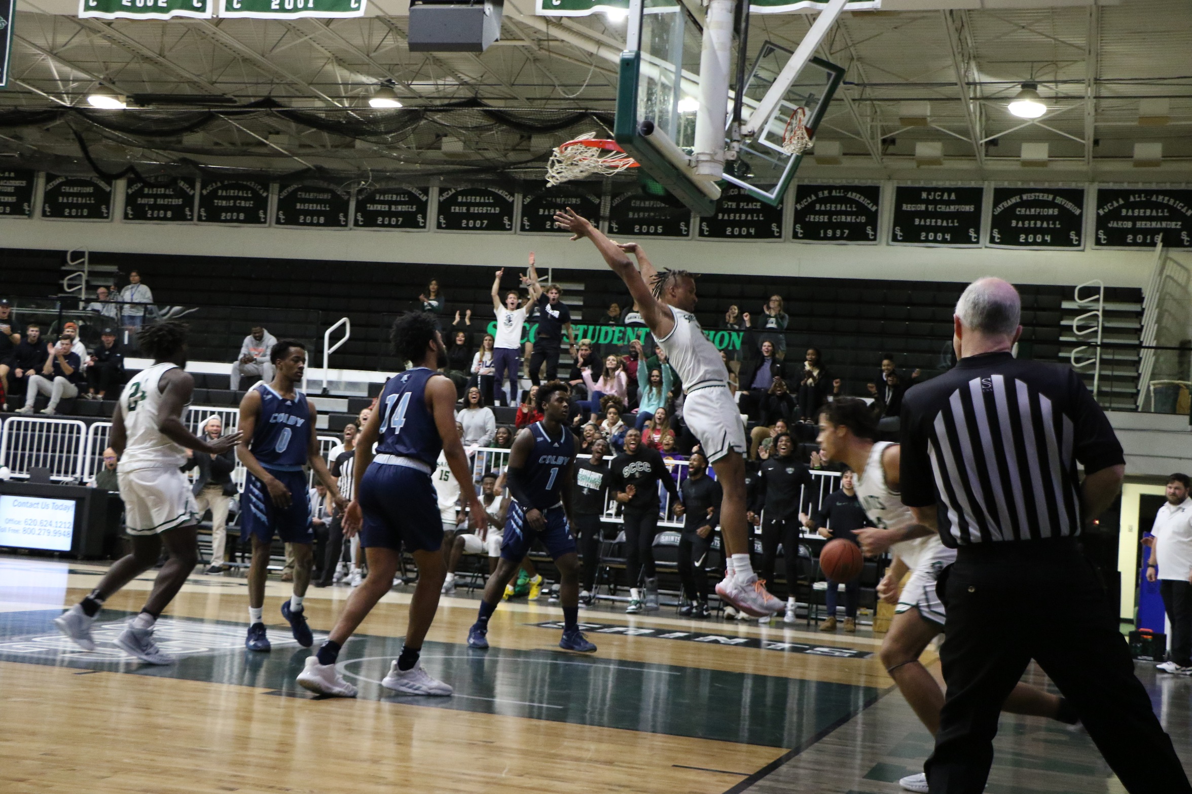 The Saints come up short against No. 9 Colby 81-74