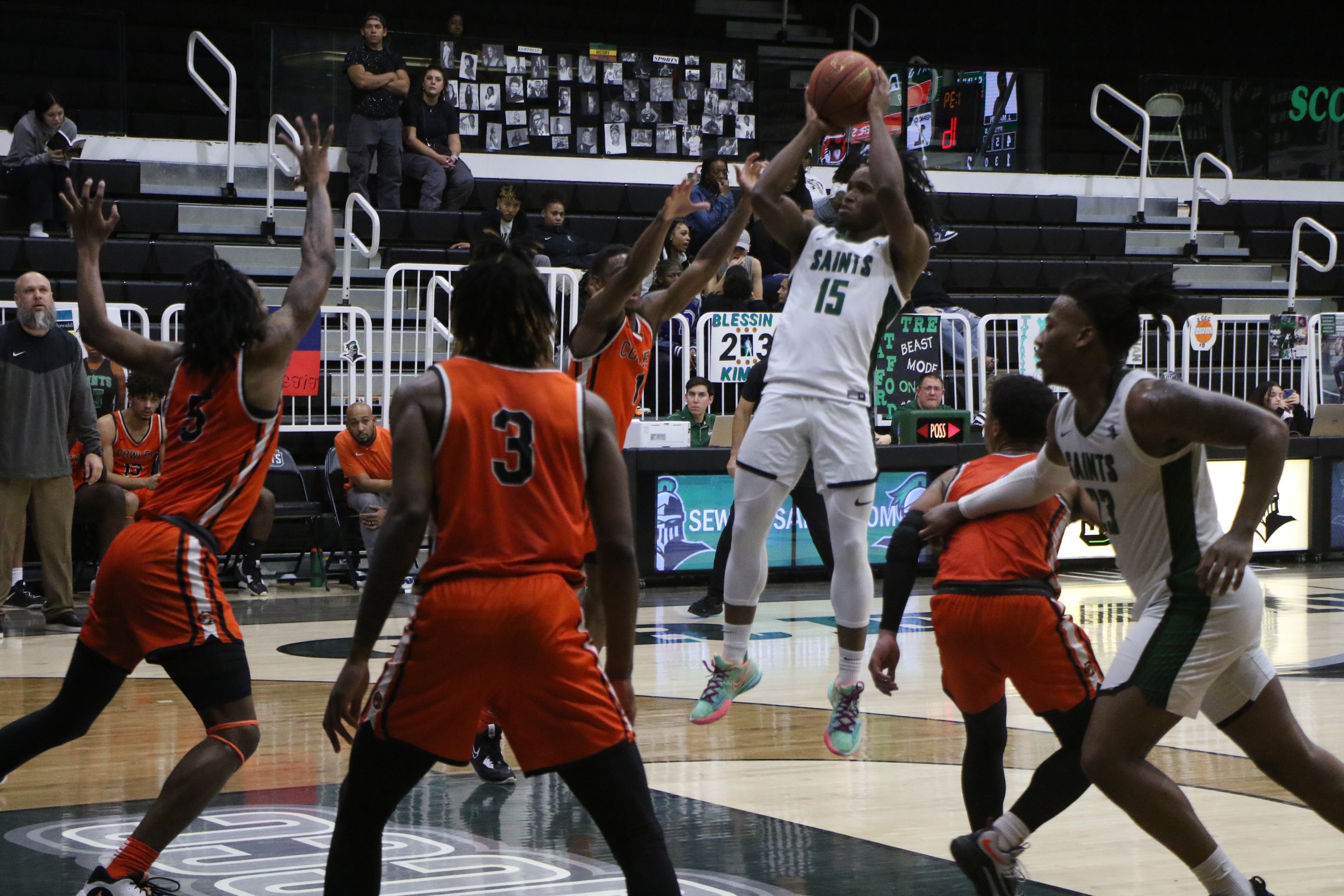 The Saints defeat the Tigers 69-60 on Homecoming 2023