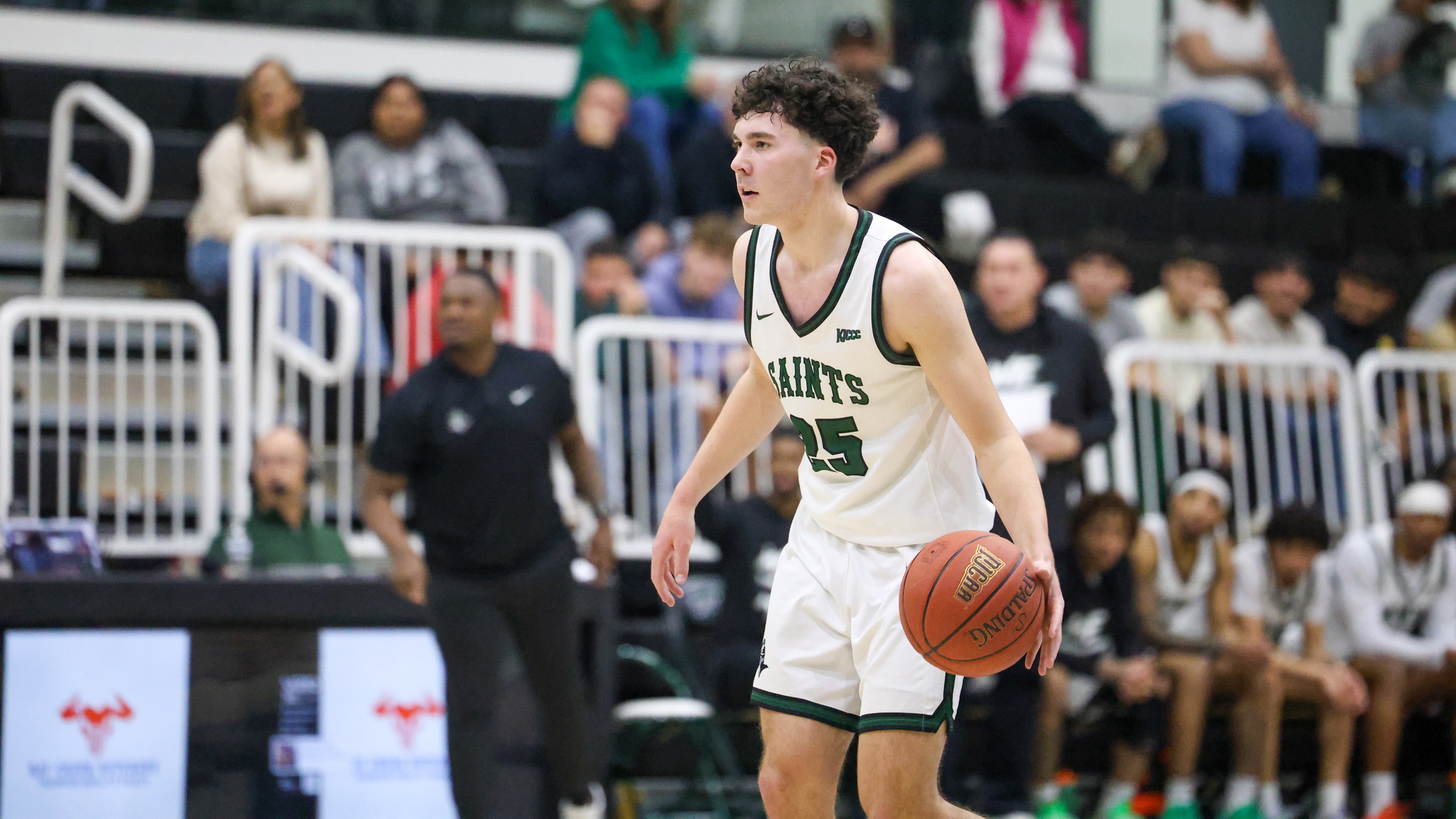 Brooks Powers finished with 10 assists and no turnovers. The 10 assists is most by a Saint this season.