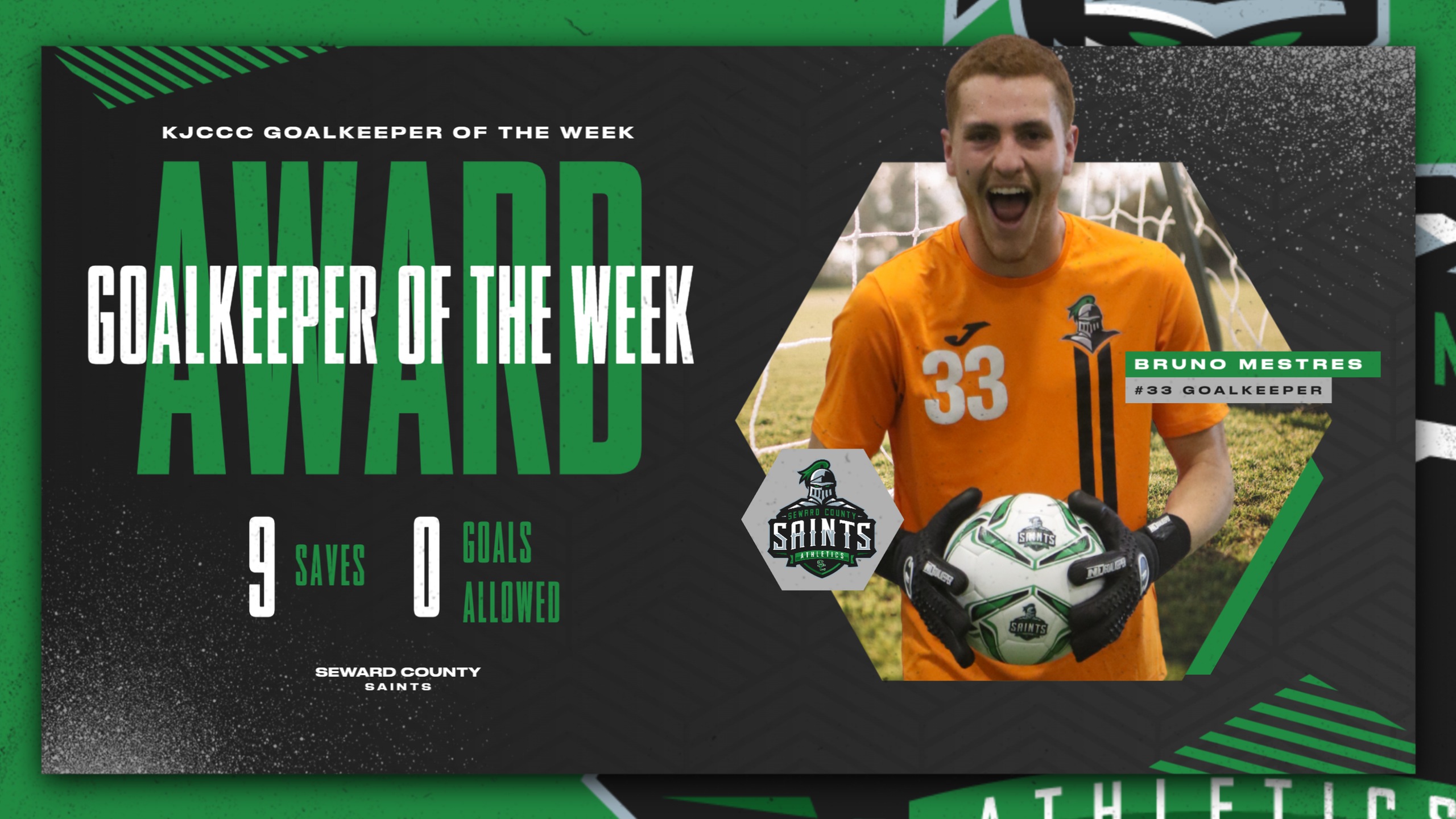 Mestres Earns Back-to-Back KJCCC Weekly Honors