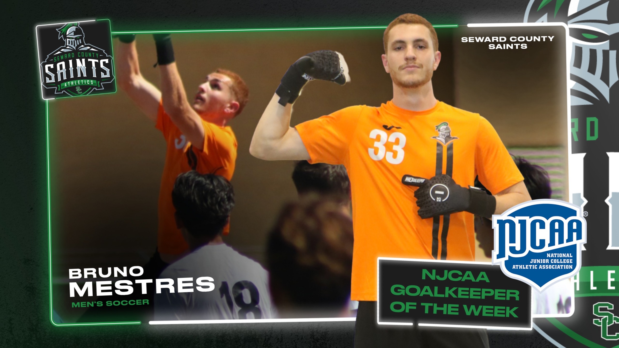 Mestres Earns Third Career NJCAA Goalkeeper of the Week Honors