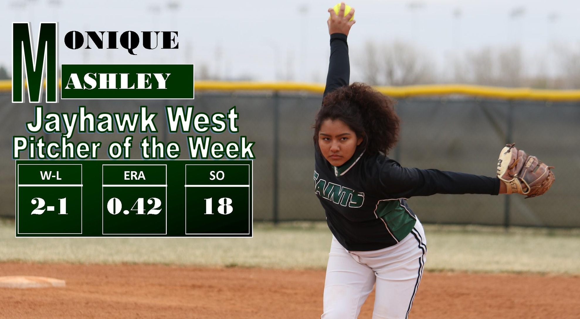 Ashley Earns Second Jayhawk Pitcher of the Week Award