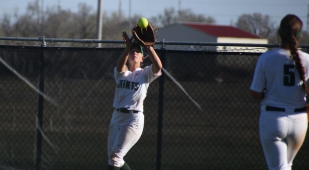 Lady Saints drop twin bill to Grizzlies