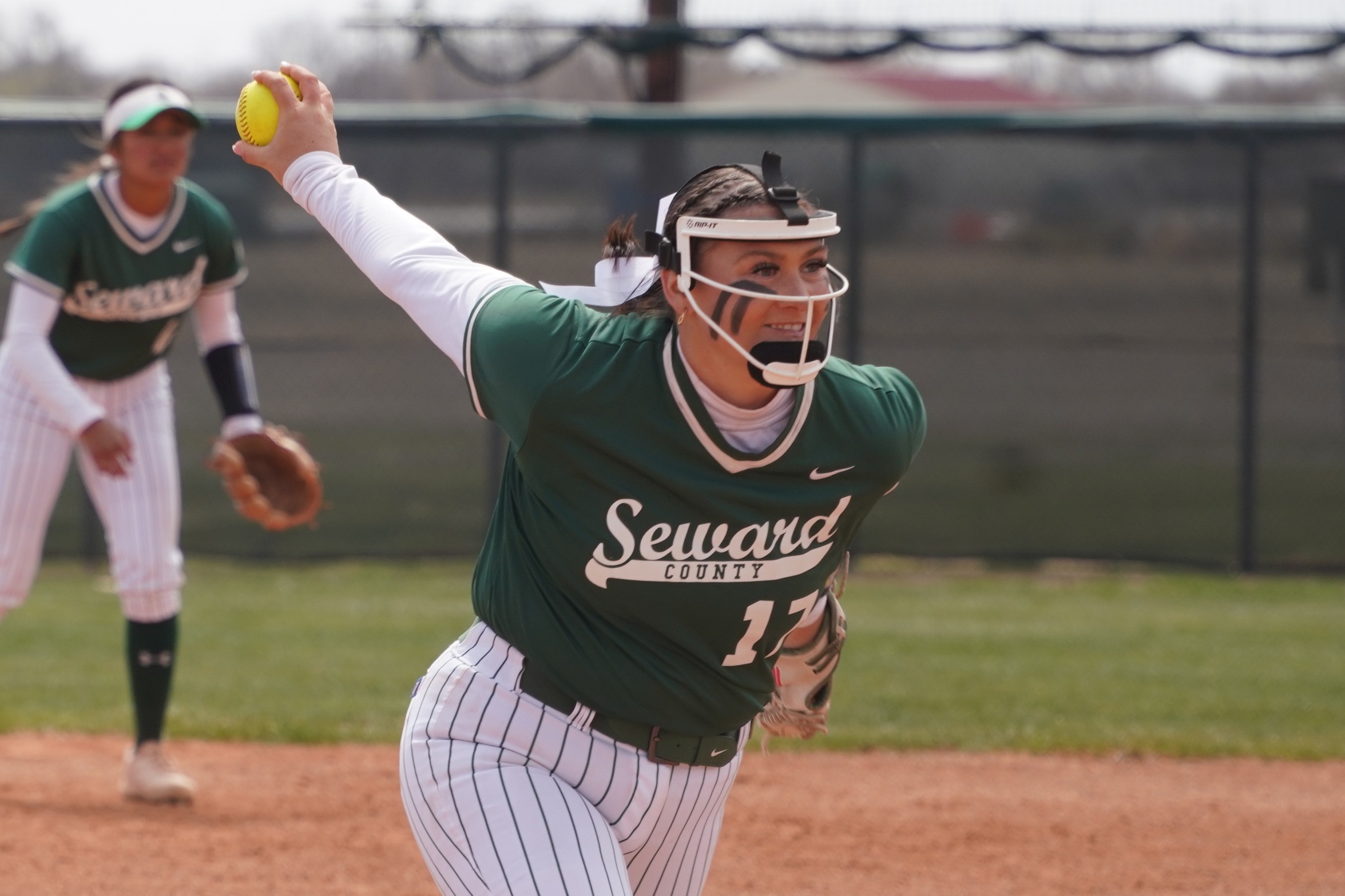 Lady Saints battle back to gain split with Broncbusters, lose opener, 6-1, win nightcap, 5-4