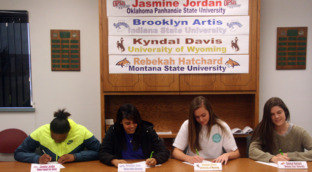 Four Lady Saints Sign Four Year Letter of Intents