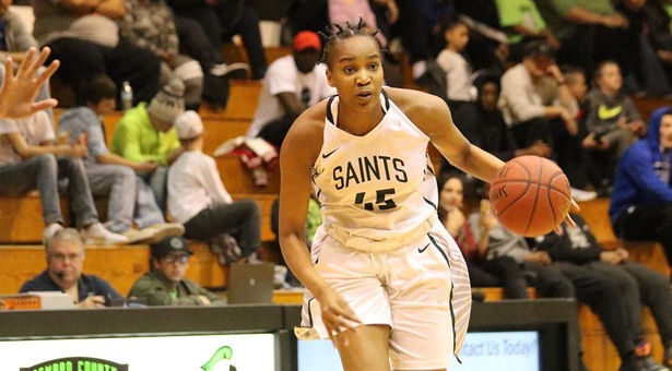 Lady Saints Finish Regular Season With Blowout Win
