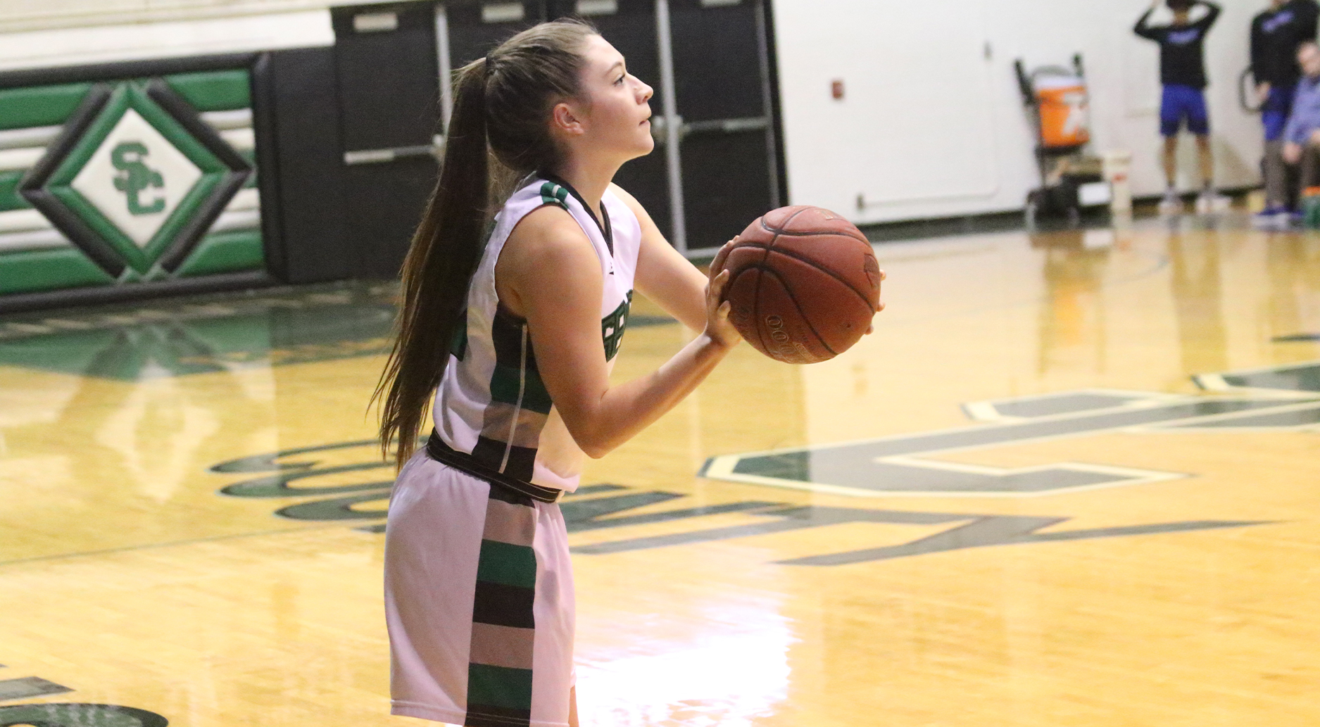 Lady Saints Rain Threes in Goodland