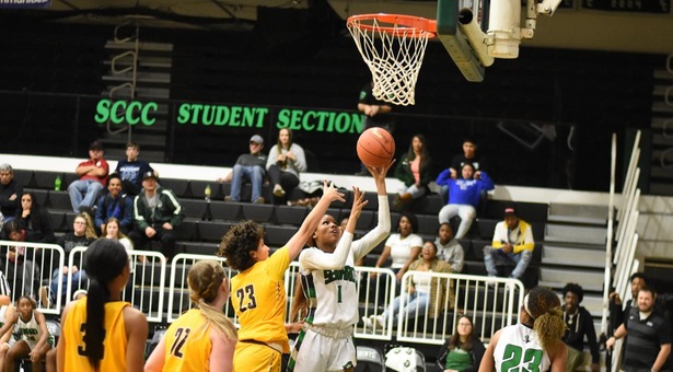 No. 12 Lady Saints crush Broncbusters, 104-39, for fifth straight win