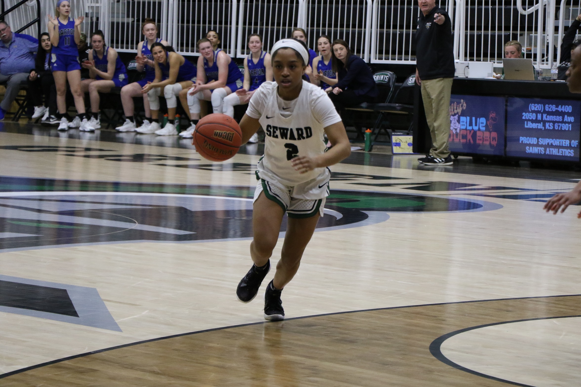 Lady Saints defeat No. 20 Blue Dragons 66-61