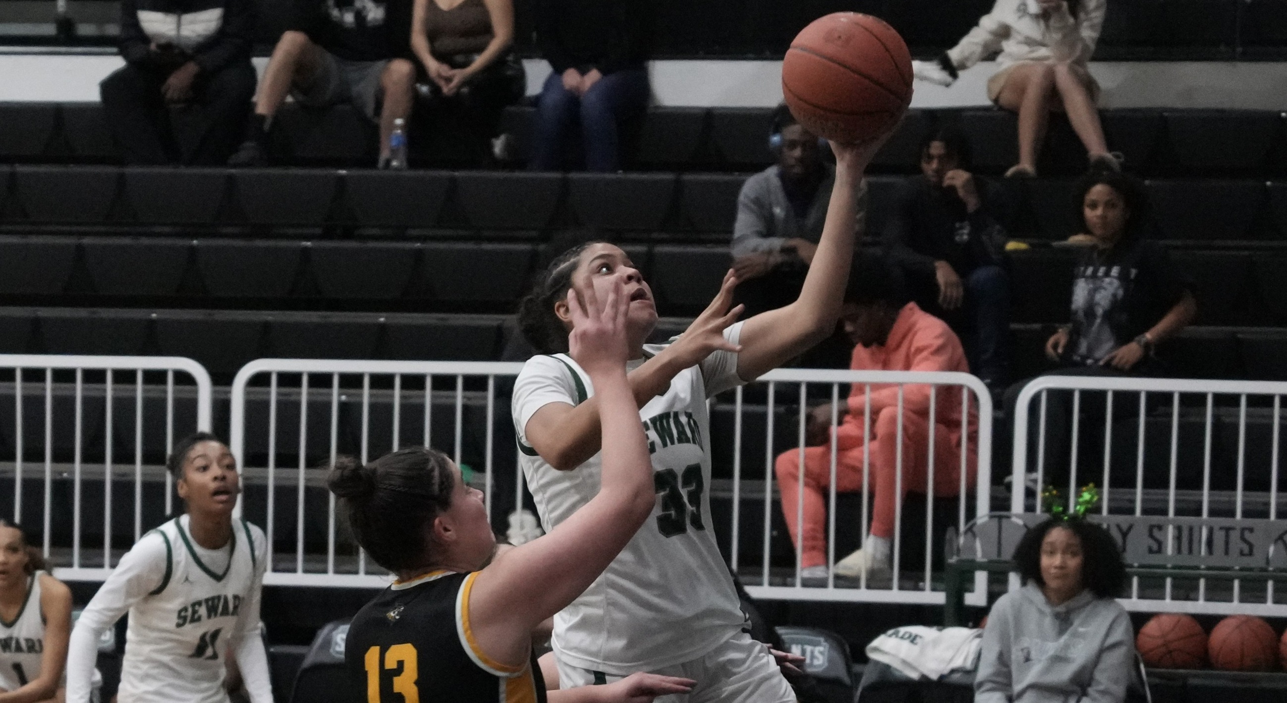 Lady Saints fall at Colby, 65-59
