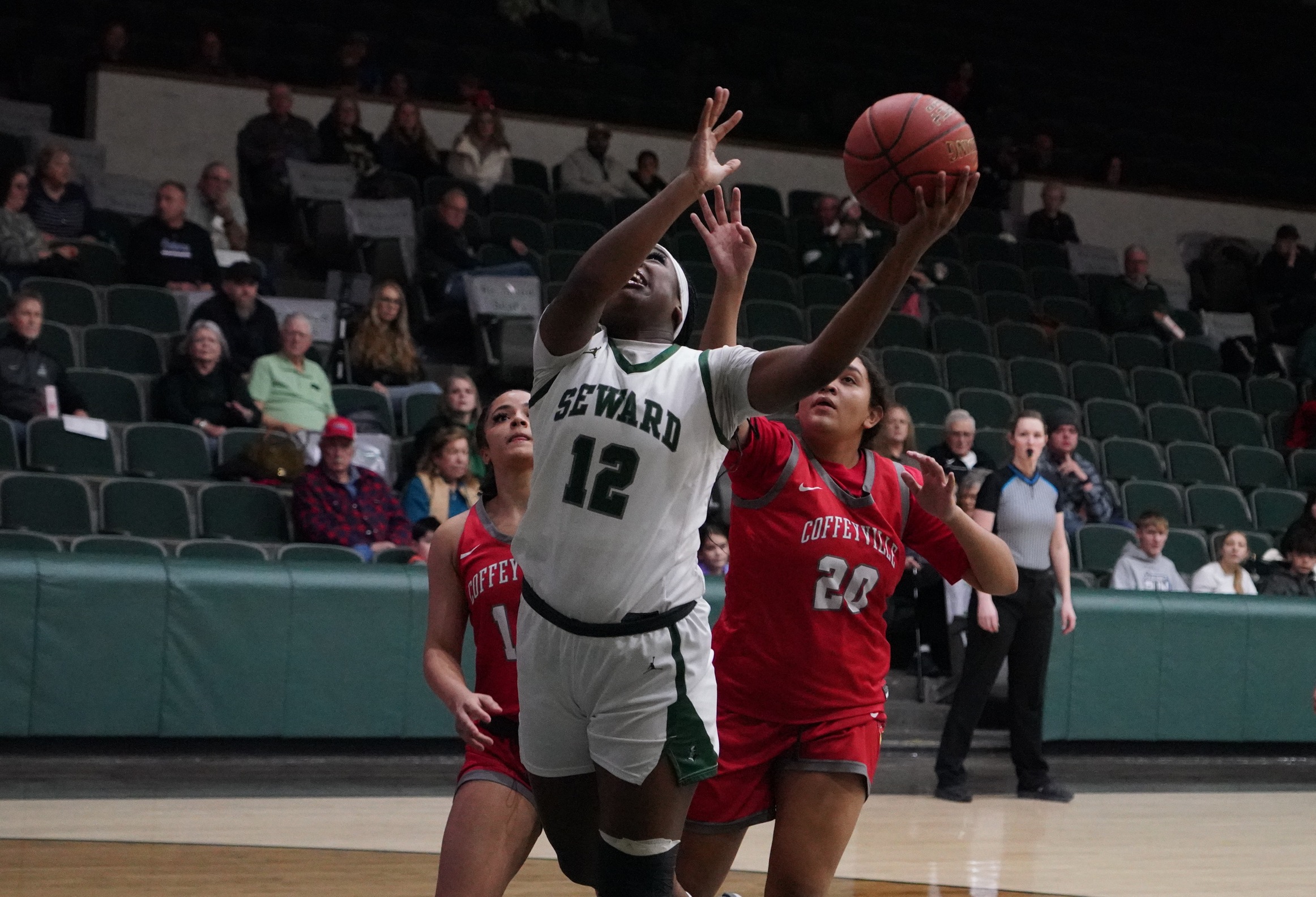 Lady Saints smother Lady Rattlers in the second half to post a 66-45 win