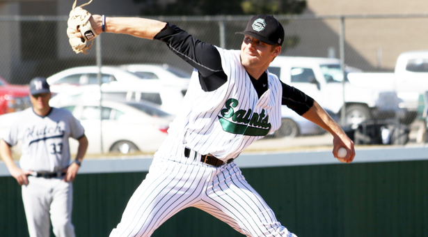 Saints Score Late in Both Games to Take Two From Beavers