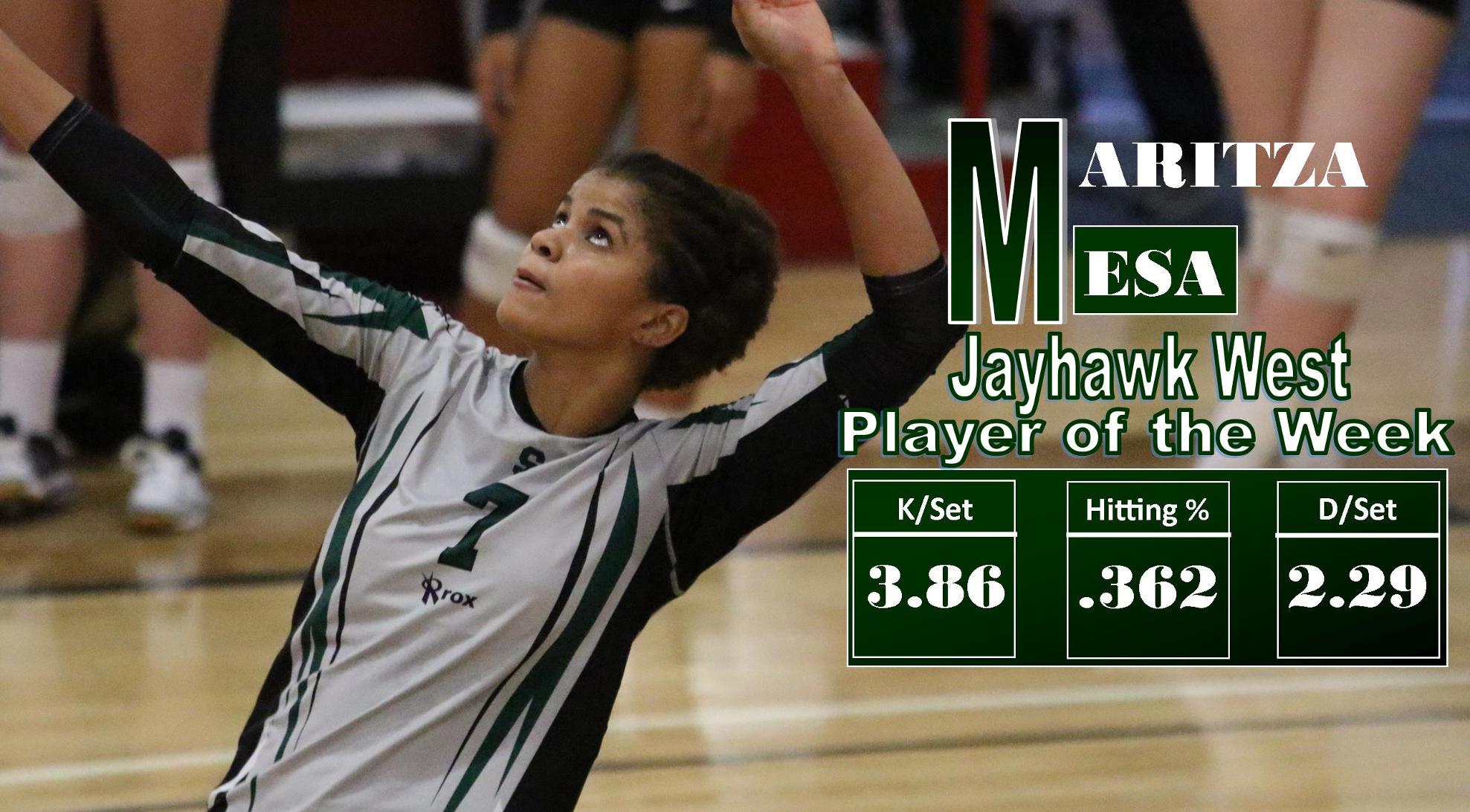 Mesa Nabs Jayhawk West Player of the Week Honors