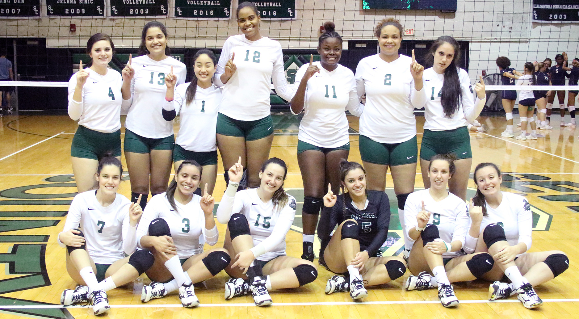 Lady Saints Capture Third Straight Conference Title on Sophomore Night