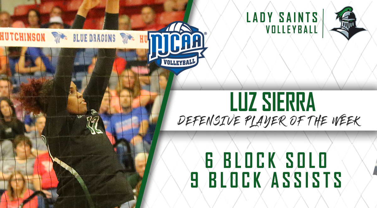 Sierra Named NJCAA Defensive Player of the Week