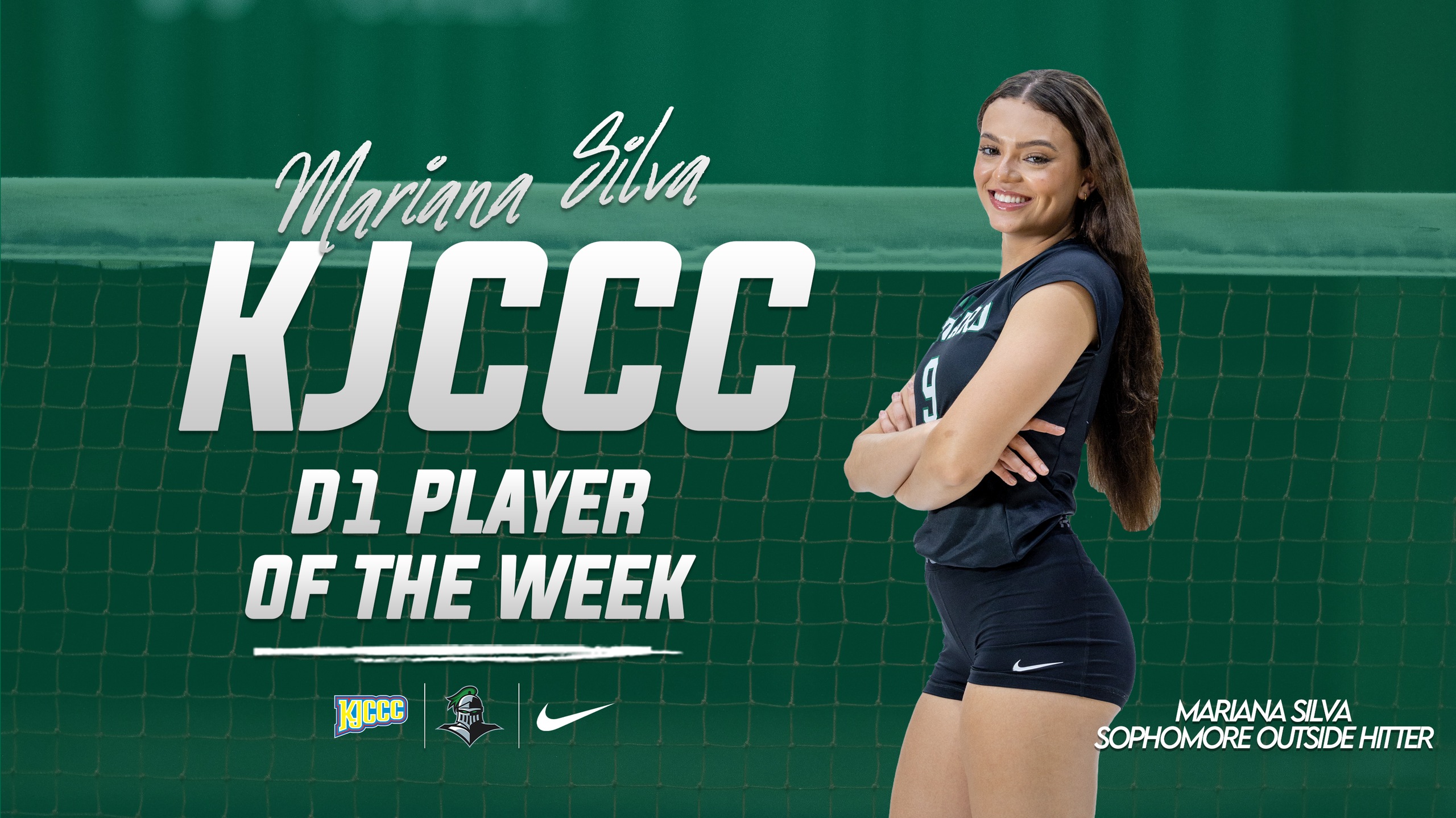 Silva Tabbed as KJCCC Division 1 Volleyball Player of the Week